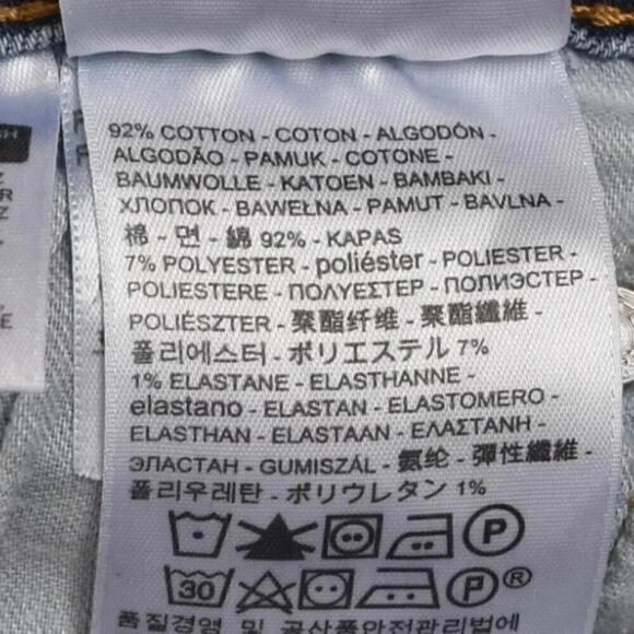 Levi's Men's 511 Slim Fit Light Wash Jeans  Distressed Ripped Knee 30x30 - Picture 8 of 13